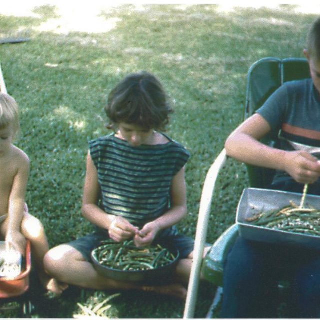 Shelling black eyed peas edited