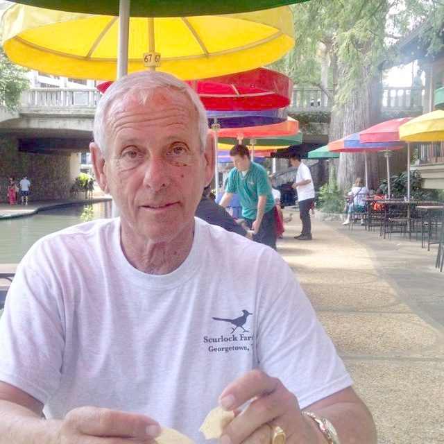 Mr. Scurlock at Casa Rio restaurant on the San Antonio River Walk