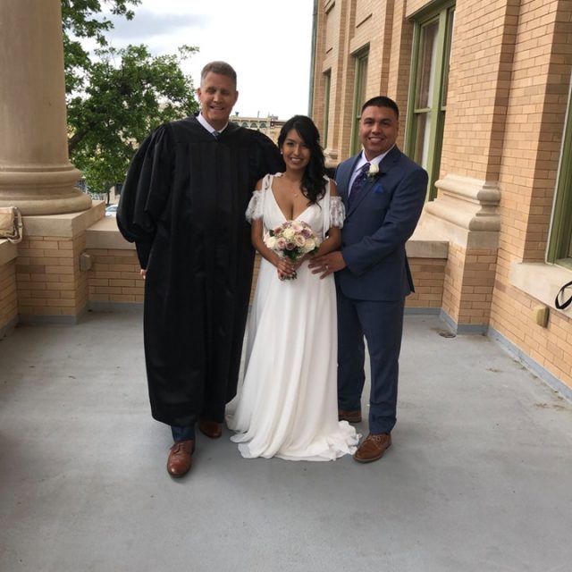 Judge Gravell wedding couple